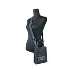 Versace Athena Barocco Mini Top Handle Tote Crossbody Bag Black 51131