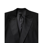 Dolce & Gabbana Black Wool Single Breasted Coat Blazer JKT4112-54