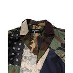 Dolce & Gabbana Multicolor Camouflage Patchwork Coat Blazer JKT4125-48