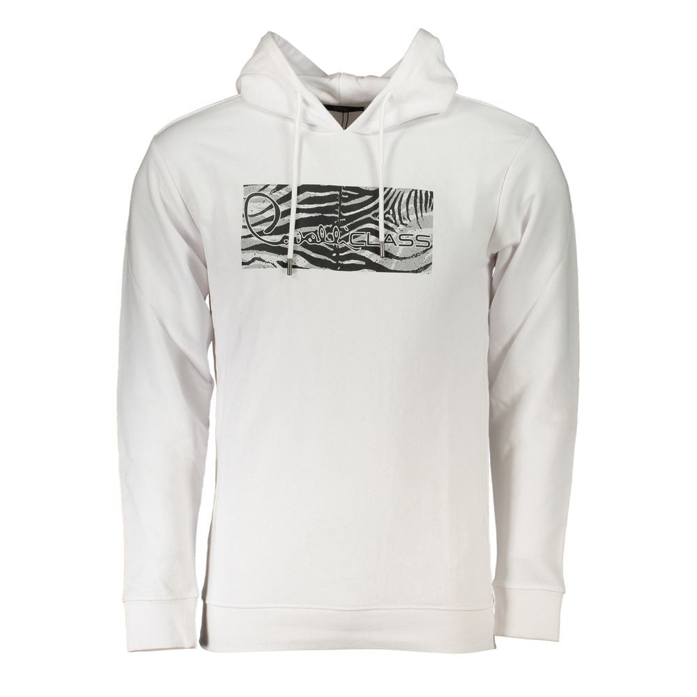 Cavalli Class White Cotton Men Sweater CA-26803-S