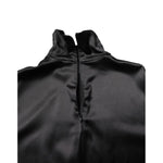 Dolce & Gabbana Black Silk Turtleneck Men Pullover Sweater