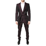Dolce & Gabbana Maroon Single Breasted Formal 2 Piece Suit KOS2229-48
