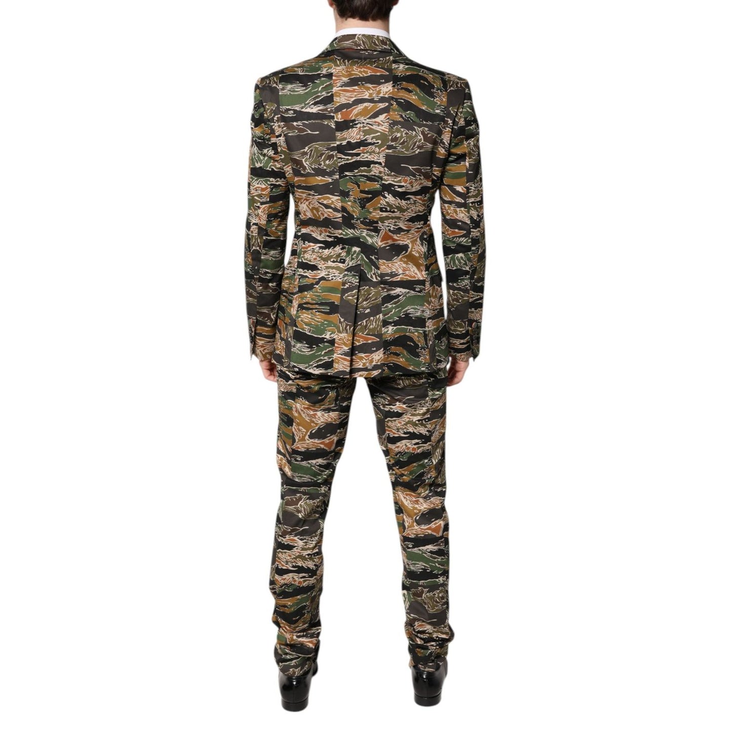 Dolce & Gabbana Multicolor TAORMINA Single Breasted 2 Piece Suit KOS2273-48