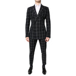 Dolce & Gabbana Black TAORMINA Double Breasted 2 Piece Suit KOS2276-48
