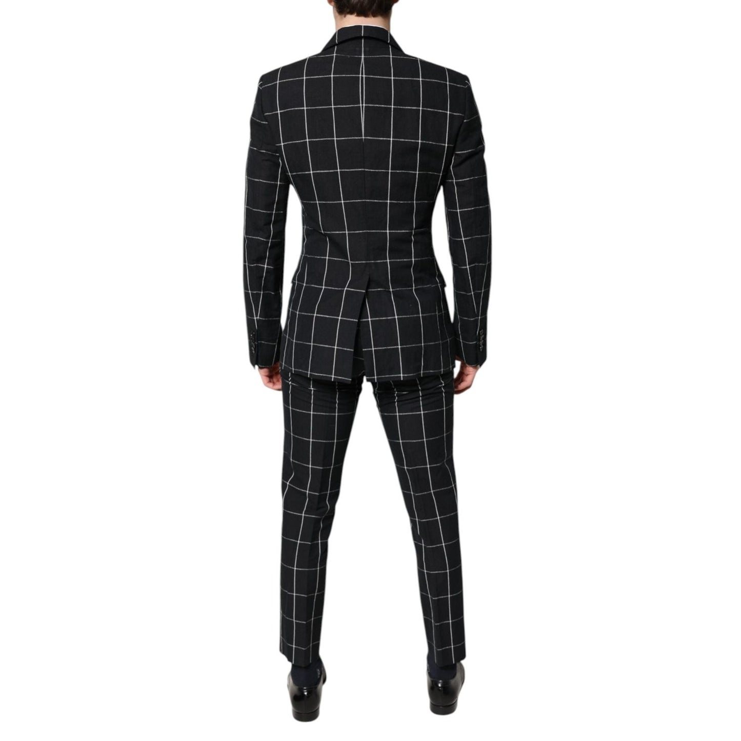 Dolce & Gabbana Black TAORMINA Double Breasted 2 Piece Suit KOS2276-48