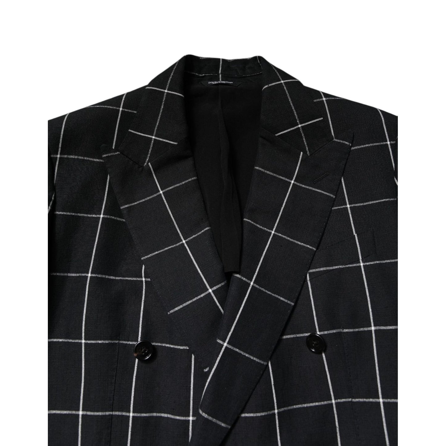 Dolce & Gabbana Black TAORMINA Double Breasted 2 Piece Suit KOS2276-48