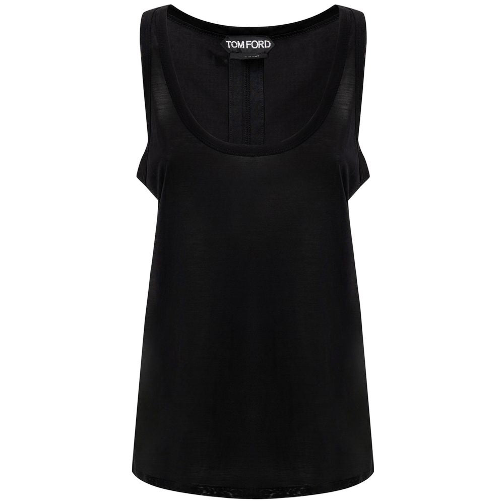 Tom Ford Black Silk Tank Top TO-8628676-36