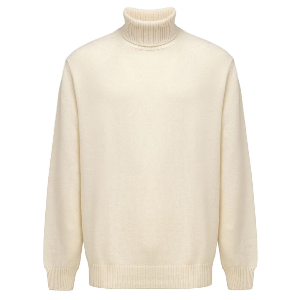 Cruciani White Cashmere Turtleneck CR-8750666-IT54 | XXL