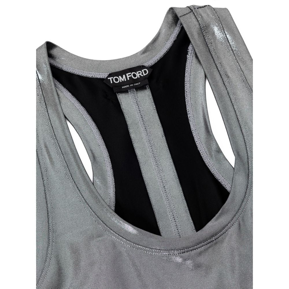 Tom Ford Gray Viscose Tank Top TO-8640668-IT40|S