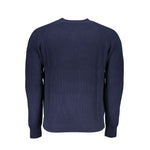 North Sails Blue Cotton Men Sweater NO-23340-S
