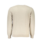 Harmont & Blaine Beige Crew Neck Luxury Sweater with Embroidery HA-23587-3XL