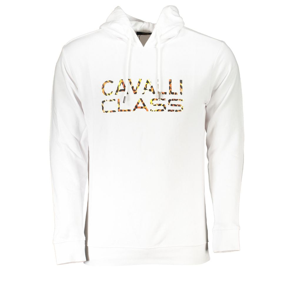 Cavalli Class White Cotton Men's Sweater CA-26736-XL