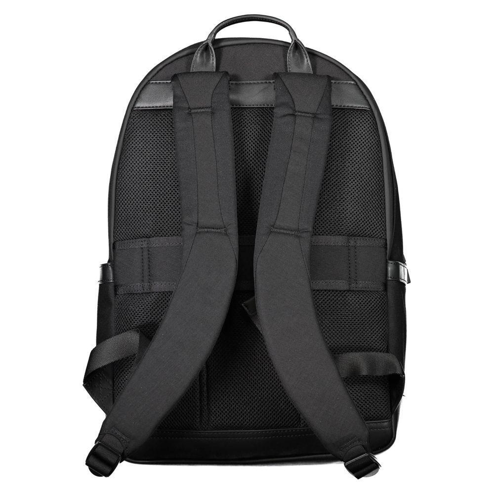 Tommy Hilfiger Black Nylon Men Backpack TO-20396