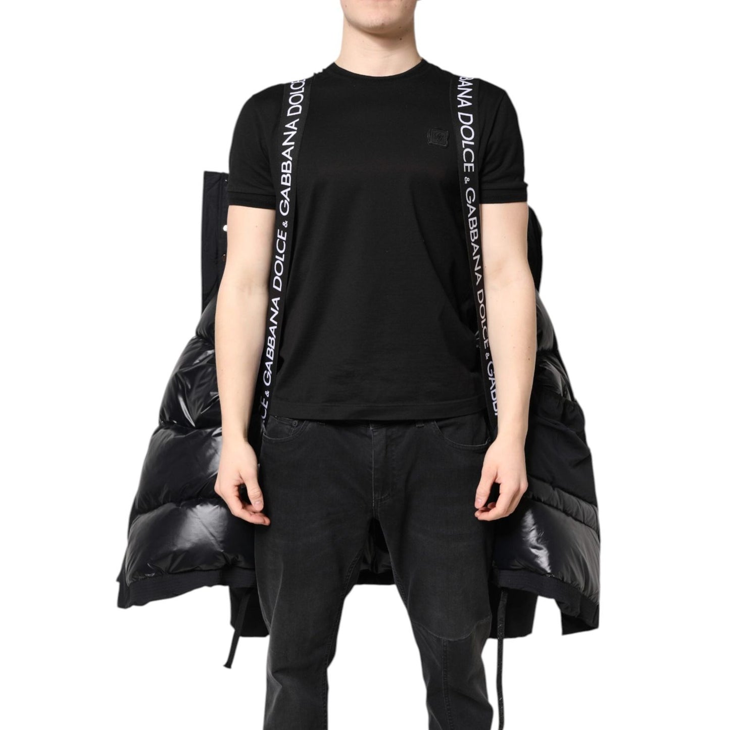 Dolce & Gabbana Black Nylon Full Zip Hooded Parka Jacket JKT41403-52