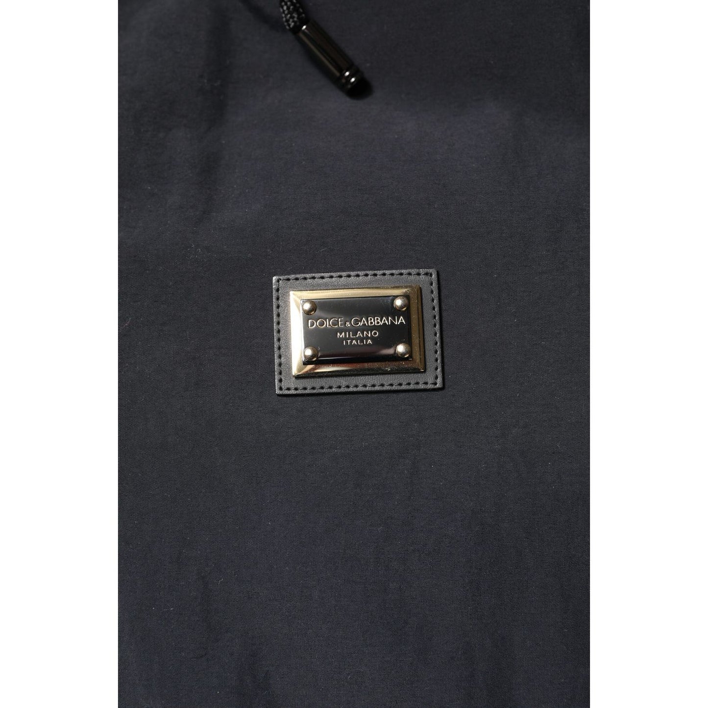 Dolce & Gabbana Black Nylon Full Zip Hooded Parka Jacket JKT41403-52