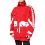 Dolce & Gabbana Red White Nylon Full Zip Windbreaker Jacket JKT41407-52