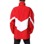Dolce & Gabbana Red White Nylon Full Zip Windbreaker Jacket JKT41407-52
