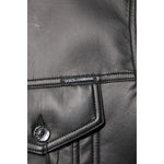 Dolce & Gabbana Black Polyester Button Down Biker Jacket JKT41408-52