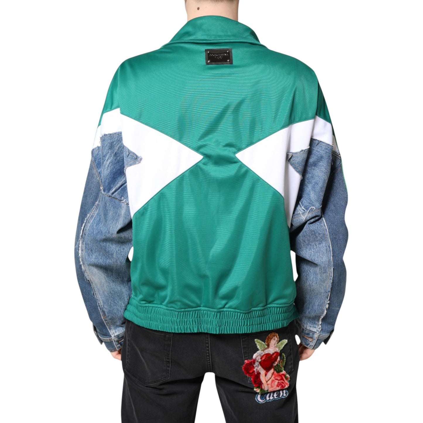 Dolce & Gabbana Multicolor Full Zip Windbreaker Jacket JKT41410-50