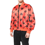 Dolce & Gabbana Orange DG Heart Full Zip Men Bomber Jacket JKT41411-54