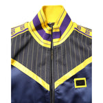 Dolce & Gabbana Black Striped Logo Full Zip Bomber Jacket JKT41413-52