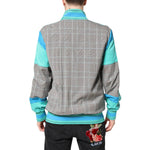 Dolce & Gabbana Multicolor Plaid Full Zip Windbreaker Jacket JKT41414-50