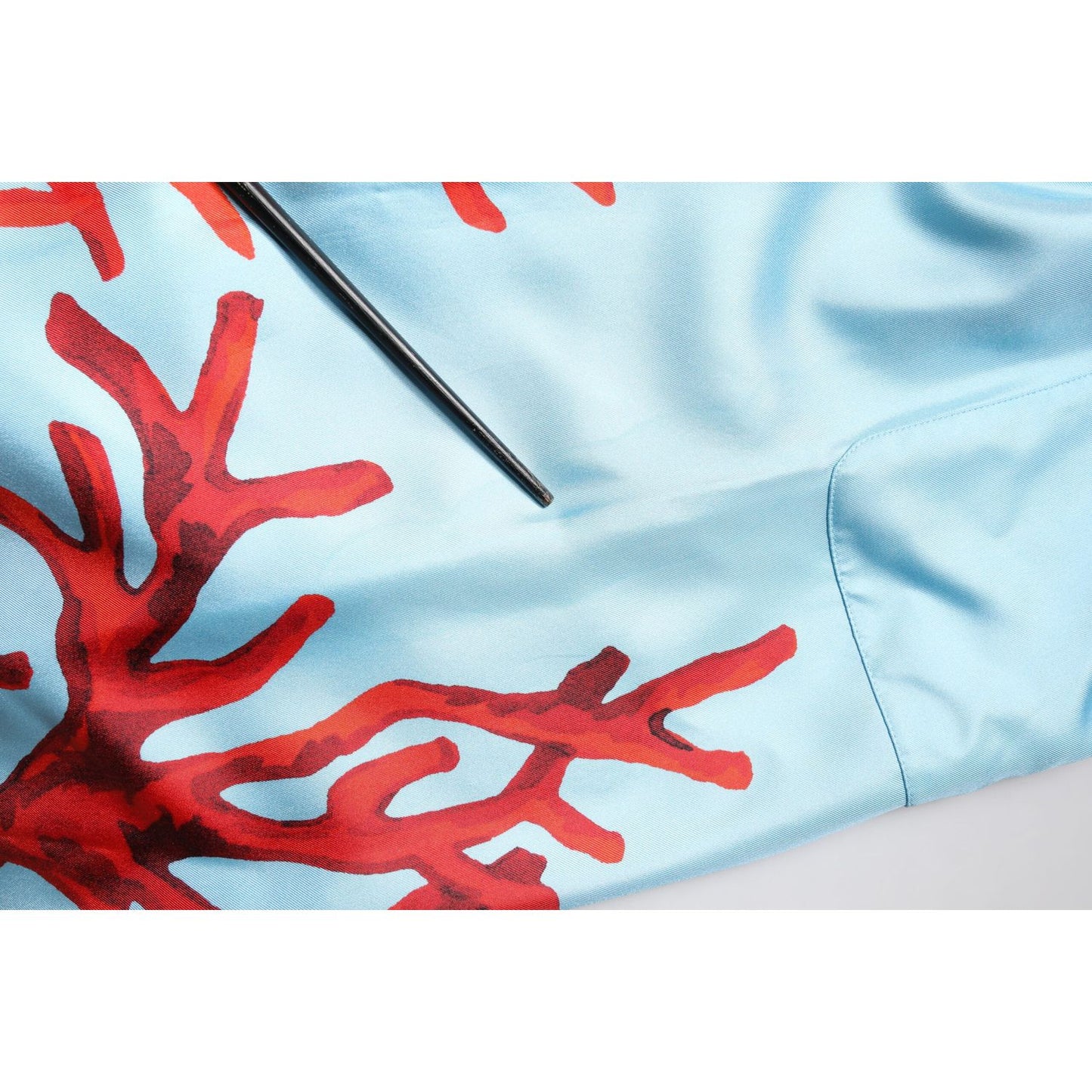 Dolce & Gabbana Blue Red Coral Print Wrap Robe Coat Jacket JKT41428-50