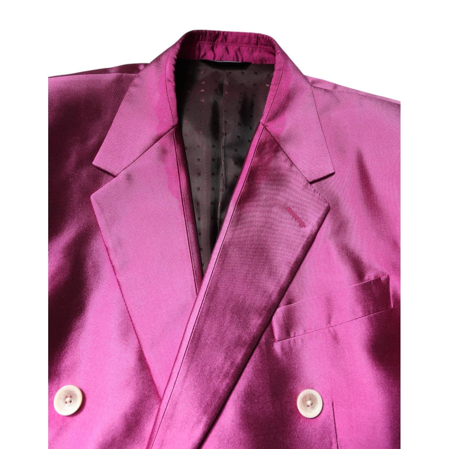 Dolce & Gabbana Pink SICILIA Double Breasted 3 Piece Suit KOS2224-46