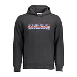 Napapijri Black Cotton Men Sweater NA-37299-XXL