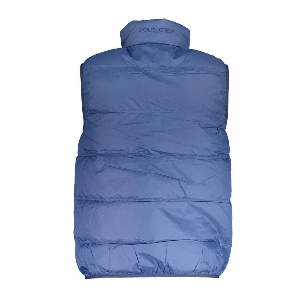 La Martina Blue Polyamide Men Jacket LA-37957-M