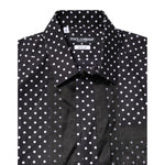 Dolce & Gabbana Black Polka Dot Long Sleeves Gold Formal Shirt TSH87753-38