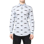 Dolce & Gabbana Light Blue Cotton MARTINI Formal Dress Shirt TSH87805-39
