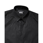 Dolce & Gabbana Black GOLD Cotton Long Sleeves Dress Shirt TSH87814-37