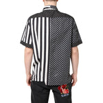Dolce & Gabbana Black White Stripe Button Down Casual Shirt TSH87836-39