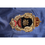 Dolce & Gabbana Blue Nylon Logo Patch Men Bomber Sweater THS90416-52