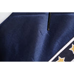 Dolce & Gabbana Blue Nylon Logo Patch Men Bomber Sweater THS90416-52