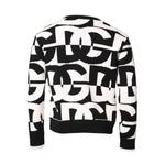 Dolce & Gabbana Black White Knit Logo Print Pullover Sweater TSH90251-48