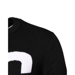 Dolce & Gabbana Black White Knit Logo Print Pullover Sweater TSH90254-48
