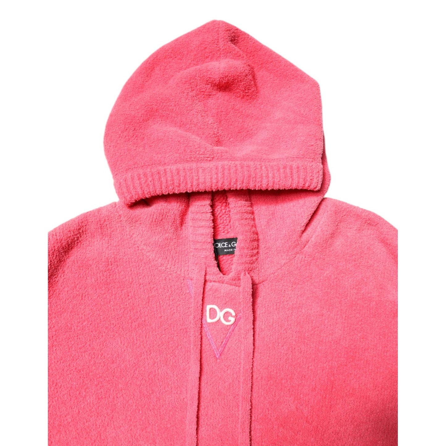 Dolce & Gabbana Red Cotton Knit Hooded Men Pullover Sweater TSH90256-50