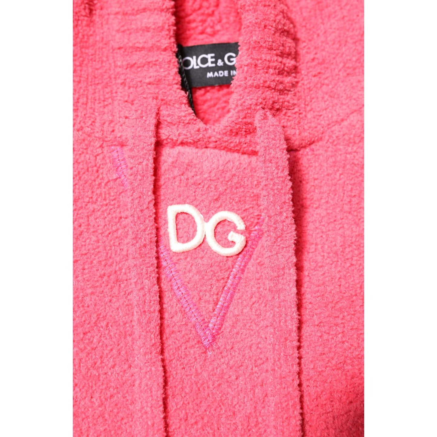 Dolce & Gabbana Red Cotton Knit Hooded Men Pullover Sweater TSH90256-50