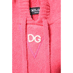 Dolce & Gabbana Red Cotton Knit Hooded Men Pullover Sweater TSH90256-50