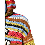 Dolce & Gabbana Multicolor Cotton Hooded Pullover Sweater TSH90258-50