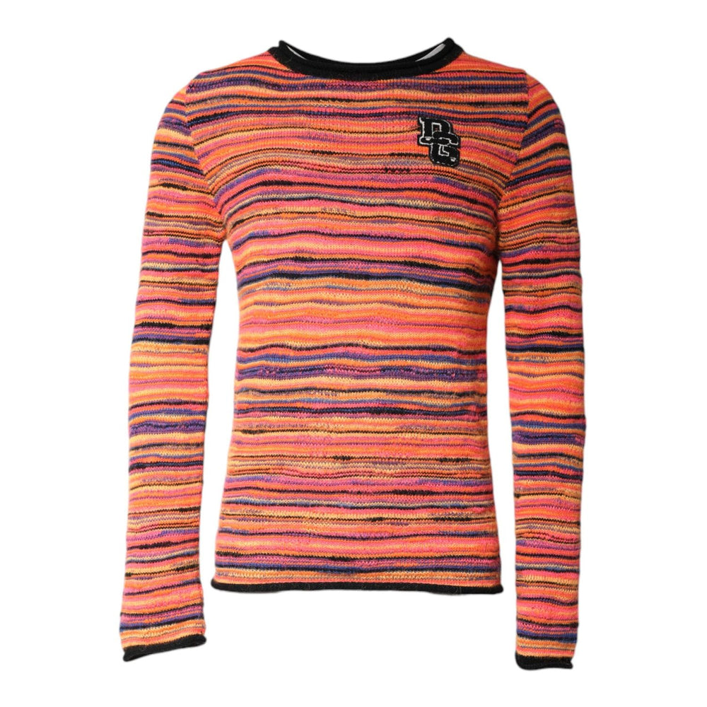 Dolce & Gabbana Multicolor Wool DGLogo Knit Pullover Sweater TSH90260-48