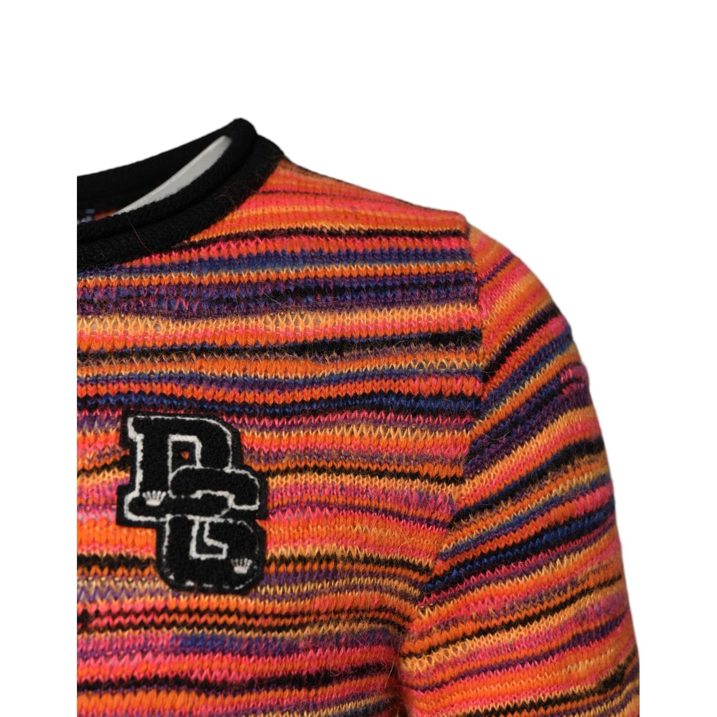 Dolce & Gabbana Multicolor Wool DGLogo Knit Pullover Sweater TSH90260-48