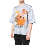 Dolce & Gabbana Light Blue Graphic Print Short Sleeve T-shirt TSH87747-50