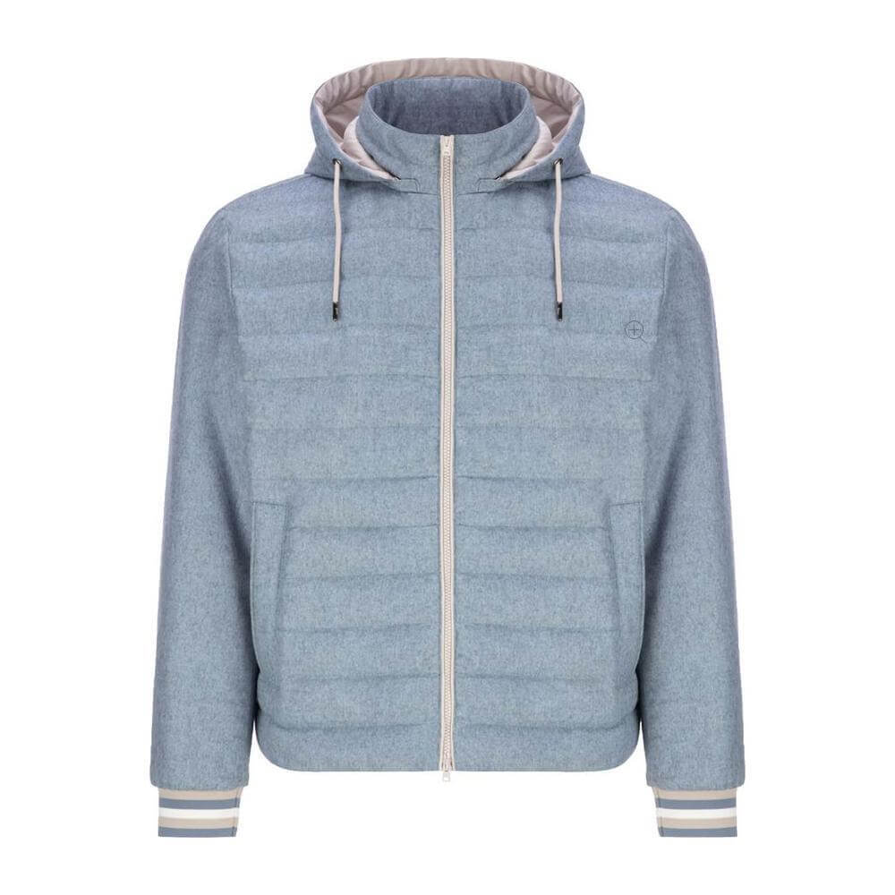 Herno Blue Silk Jacket HE-15364-IT50 | L