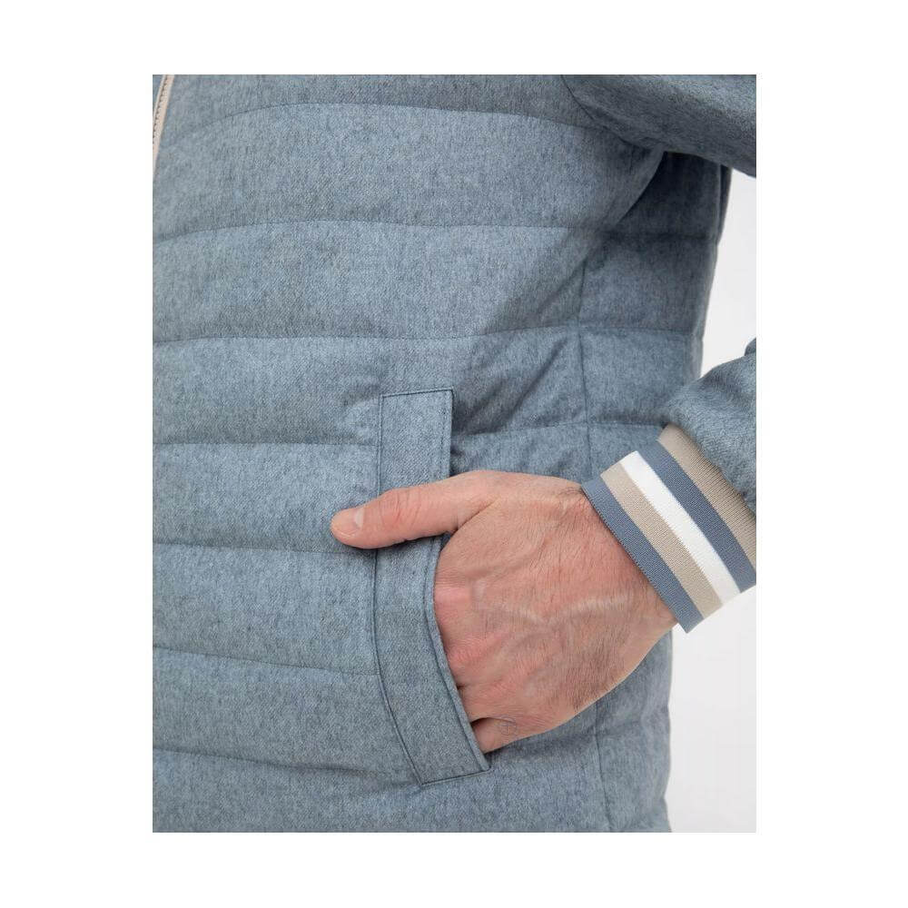 Herno Blue Silk Jacket HE-15364-IT50 | L
