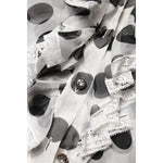 Dolce & Gabbana White Black Polka Dot Cotton Sleeveless Top TSH90250-36