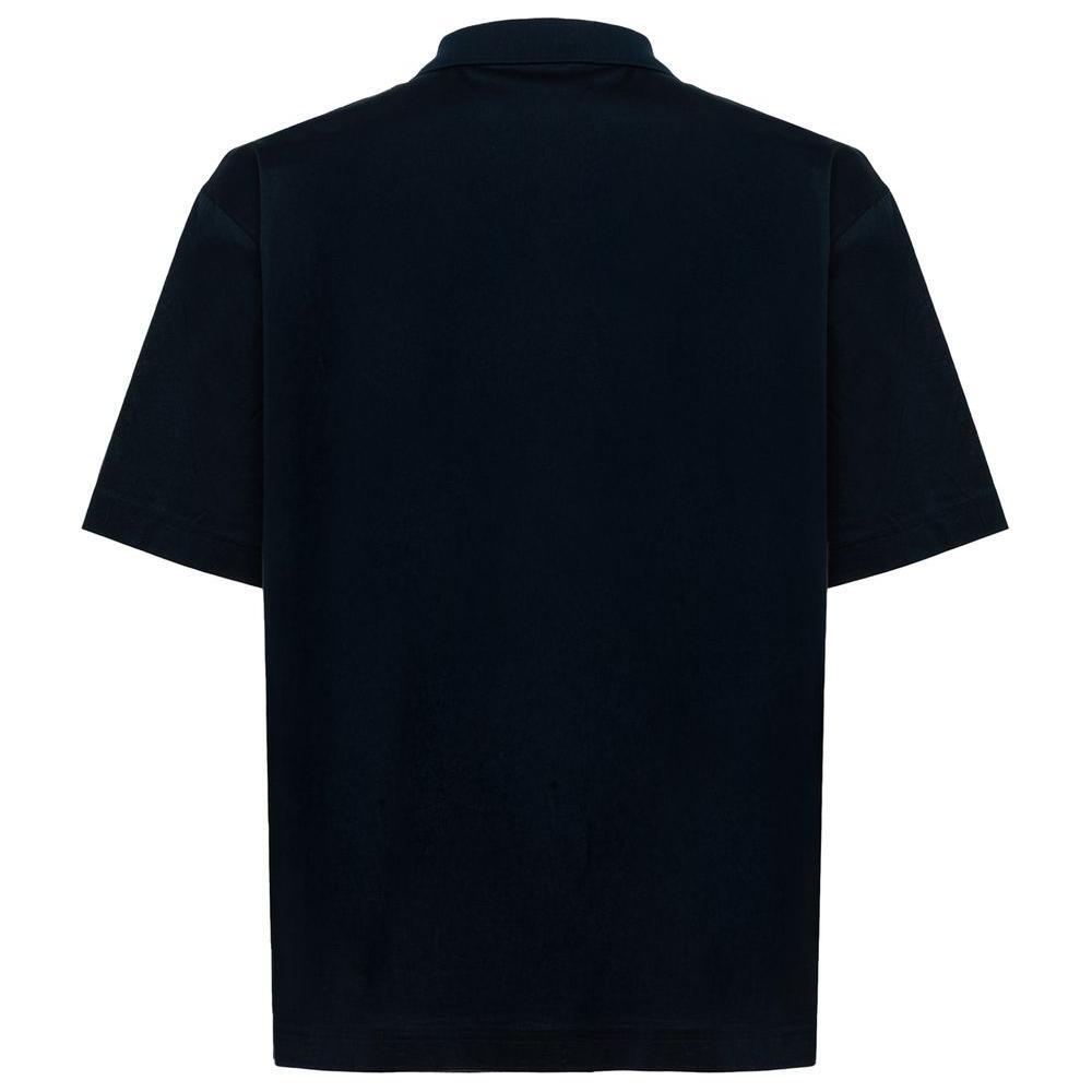 Alpha Studio Blue Cotton Polo Shirt AL-15367-IT48 | M