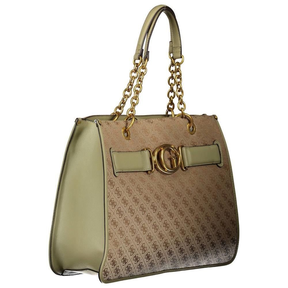 Guess Jeans Green Polyester Women Handbag GU-10179